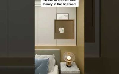 Where to hide private money in the bedroom