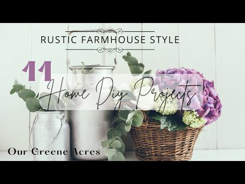 11 RUSTIC FARMHOUSE DIY HOME DECOR PROJECTS
